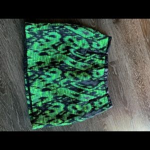 ASTR Nordstrom Neon yellow tweed skirt